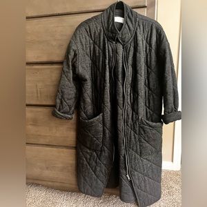 Long quilted jacket, Z SUPPLY, XS. Navy blue. Some pilling. Cute! 😎✨